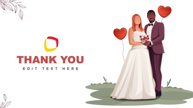 Ending Slide for Wedding PPT Template