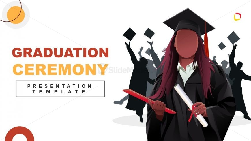 Cover Slide Template for Graduation Ceremony Presentation