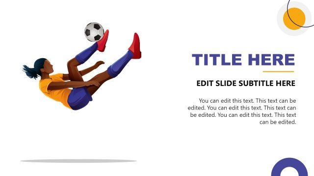 Female Player Character Slide for PowerPoint