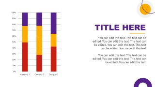 Data-Driven Bar Chart for Basketball PPT Template