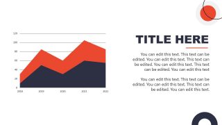 Data Presentation Slide with Area Plot