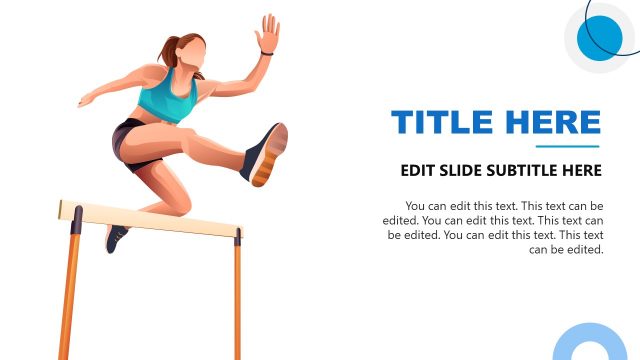 Obstacle Course Race Scene for Presentation