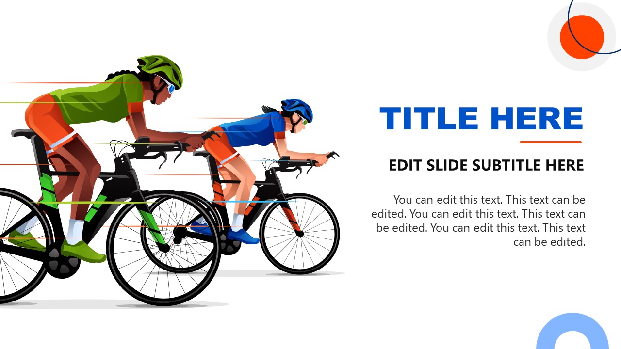 Editable Racing Scene Slide
