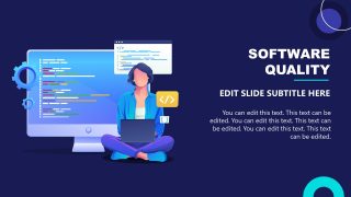 PPT Slide Template for Software Quality Presentation