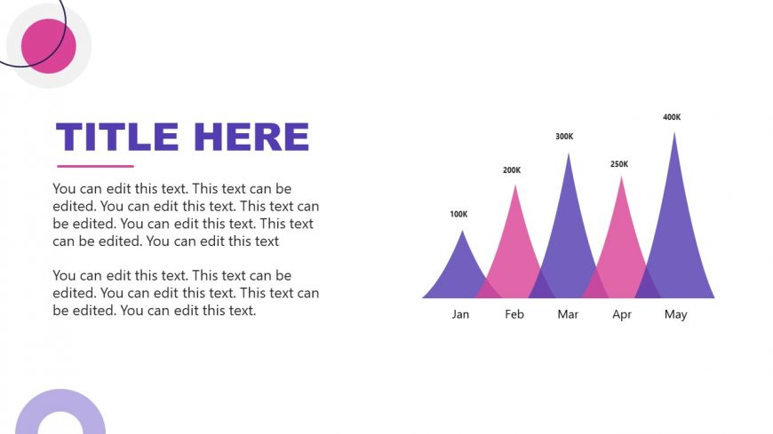 PPT Template Slide with Chart Layout