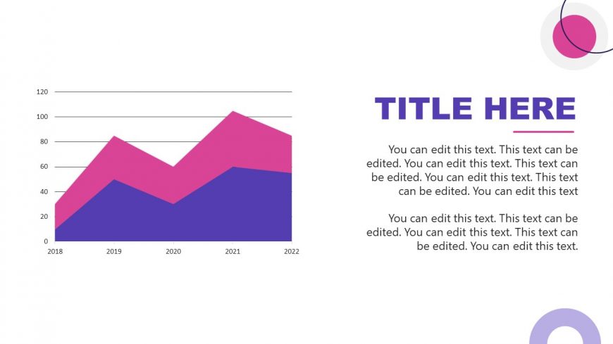 Data-Driven Area Plot for Streaming PPT Template