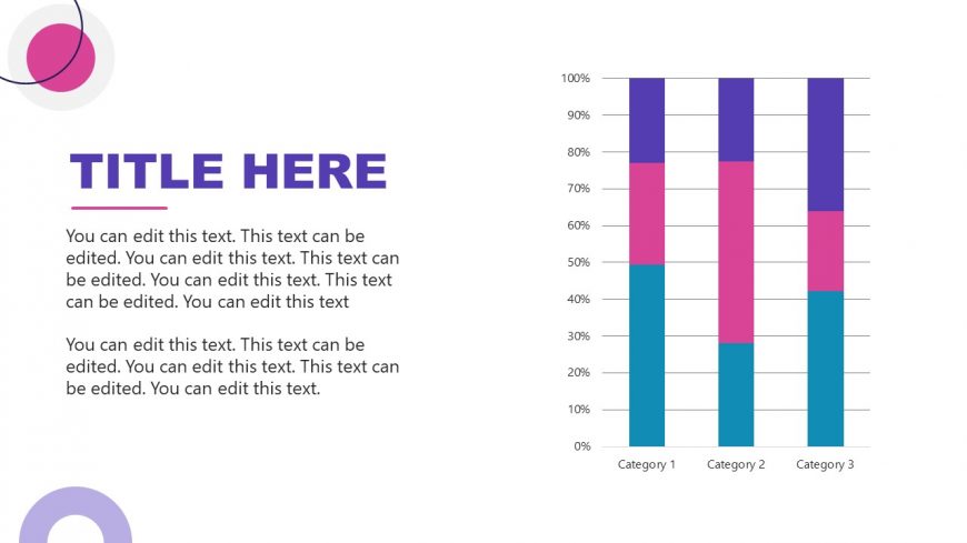 Editable Bar Graph Slide for Streaming PPT Template