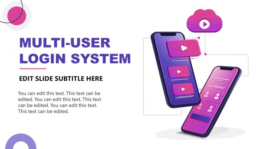 PowerPoint Multi-User Login System Slide Template