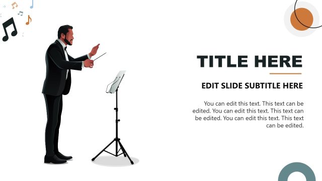 Orchestra Scenes Template PPT Slide