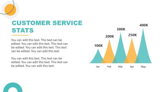 Customer Service Stats Presentation Slide