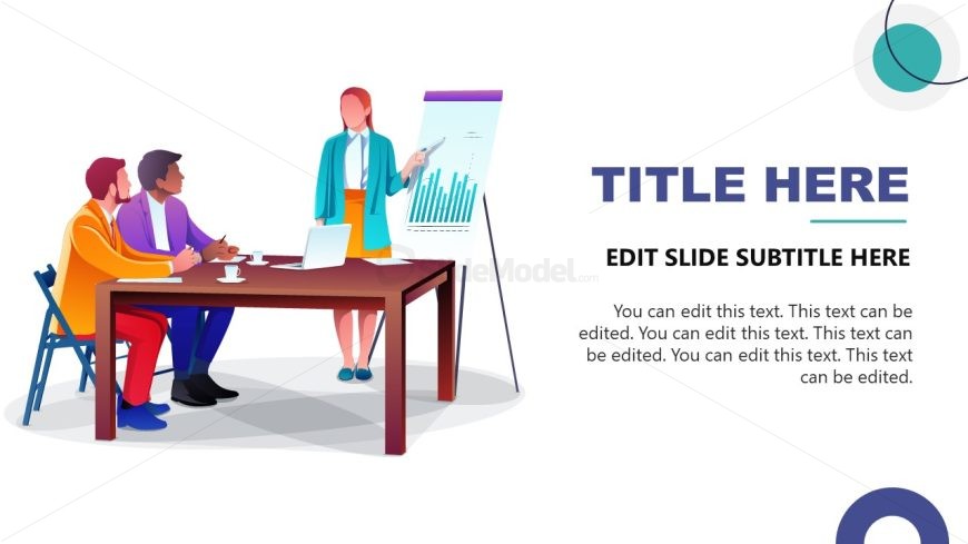 Editable Presentation Scene Slide for Group Discussion