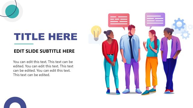 Group Discussion Slide with Title Placeholder