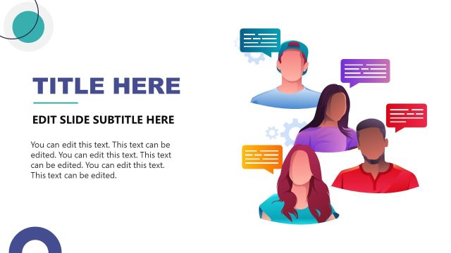 Editable Message Infographic Slide for Group Discussion Presentation