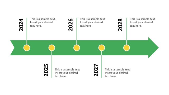 Arrow Timeline Diagram with Milestones – Science Lab Slide Deck