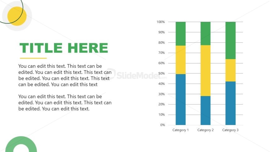 PPT Science Lab Presentation Template - Bar Chart Slide