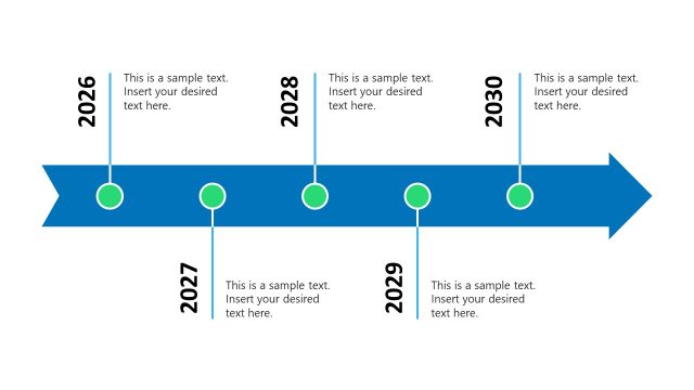 Horizontal Timeline Slide PPT Template