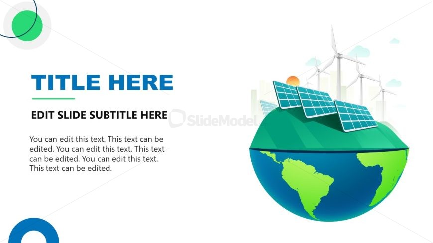 Sustainable Development Presentation Template Solar Panels Diagram Slidemodel 5603