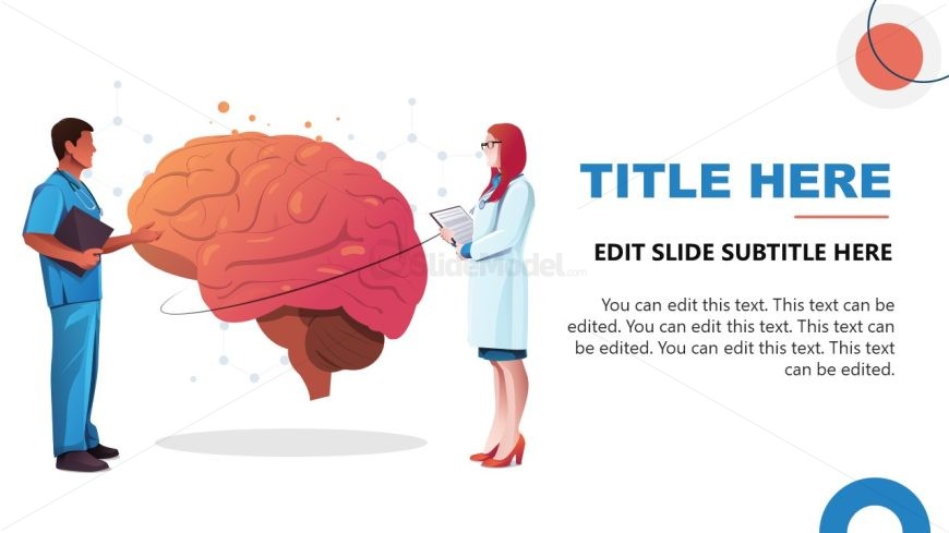 PowerPoint Slide Template for Neuroscience Presentation 