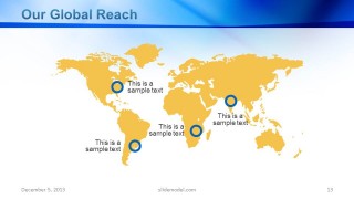 Company Profile Global Reach World Map