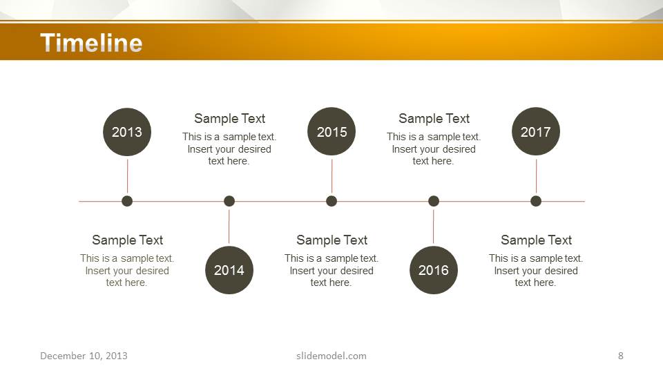 Orange Business Powerpoint Template - Slidemodel