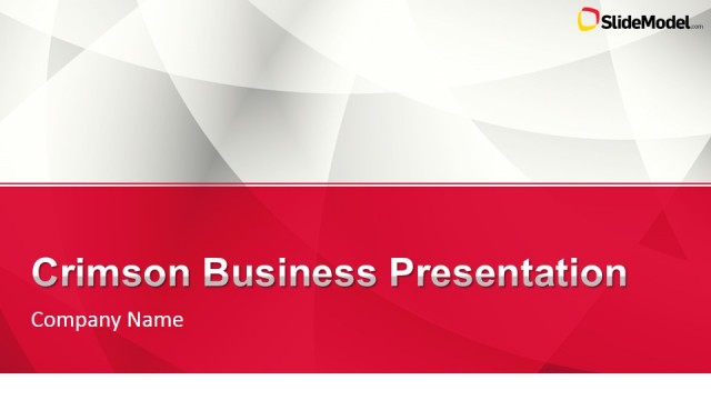 Crimson Business PowerPoint Template