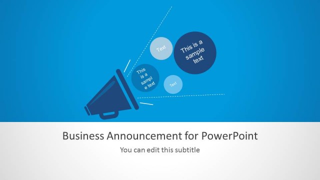 Business Announcement Template for PowerPoint