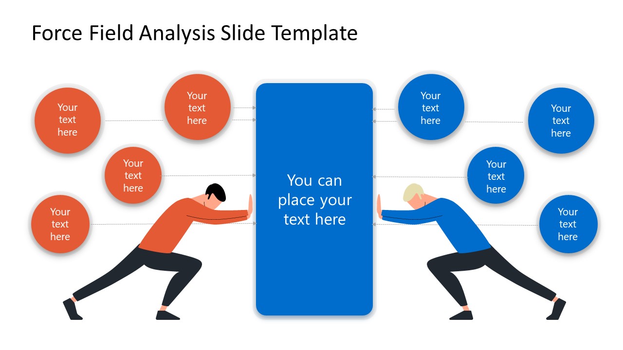 Editable Slide Design for Force Field Analysis