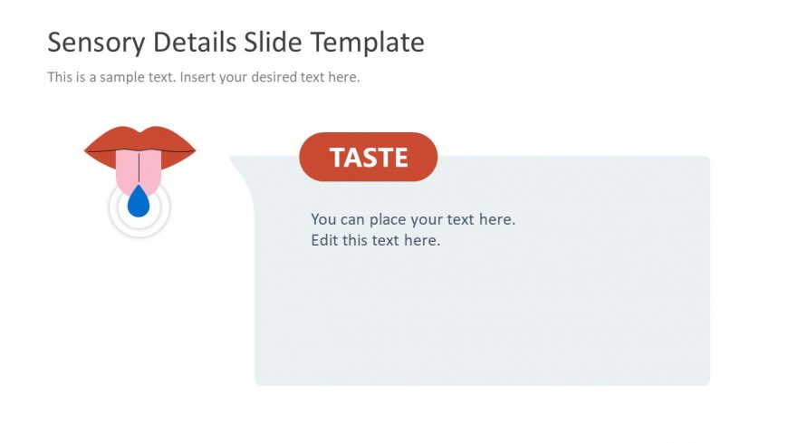 Tongue Diagram Slide for Taste Sensation Presentation