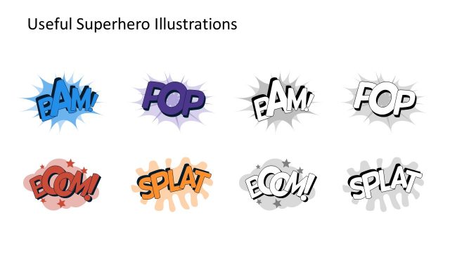 Useful Superhero Illustrations Slide