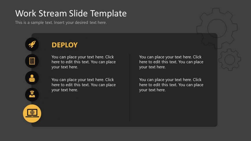 Deploy Slide - Workstream Template