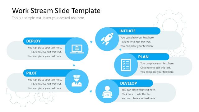 Work Stream Slide Template – Circular Diagram