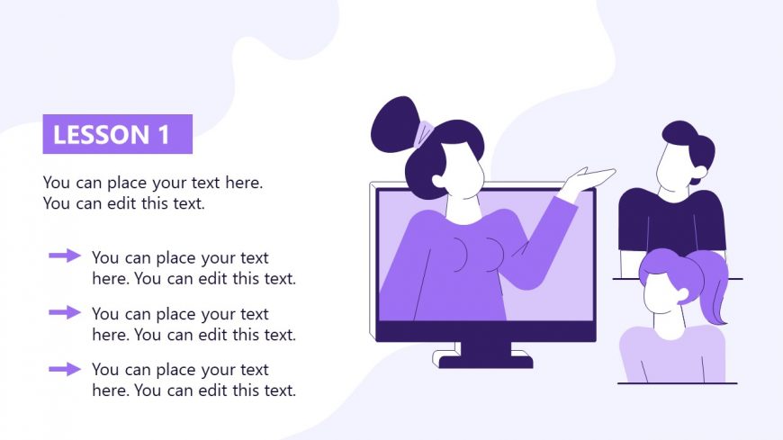 Vector Illustration Slide for Lesson One