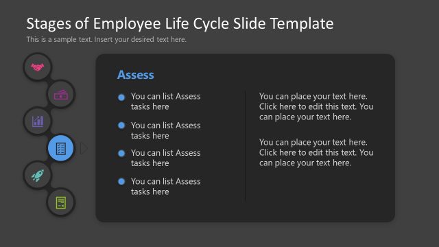 Employee Life Cycle – Assess Stage Slide for PPT