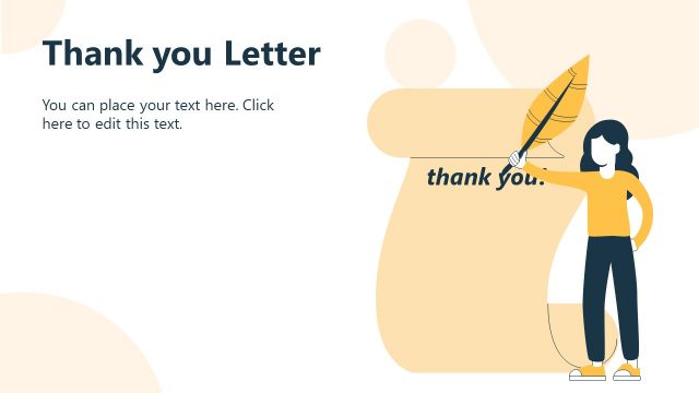 Thank You Letter Creative Template Slide for Client Offboarding Template