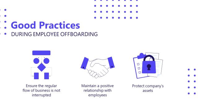 Good Practices Infographic Slide for Employee Offboarding