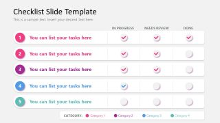 Infographic Checklist Template for PowerPoint