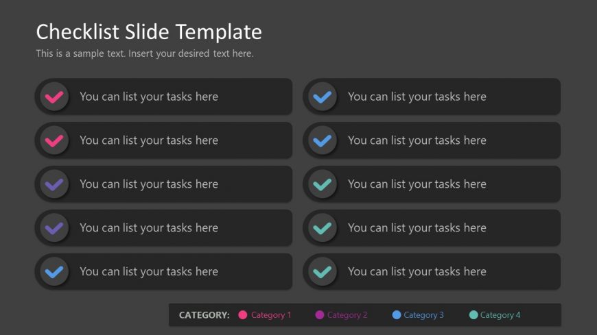 PPT Checklist Slide Design for Professional Presentations