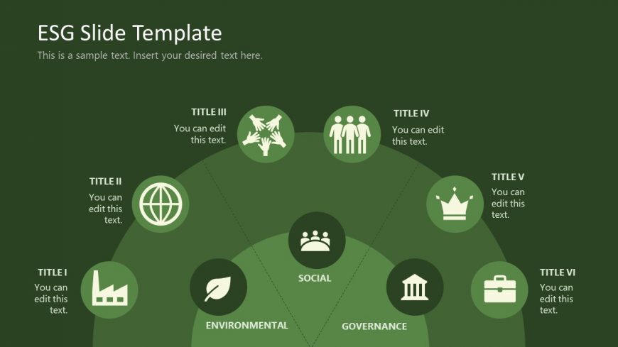 PowerPoint Environmental Social Governance Diagram for PPT