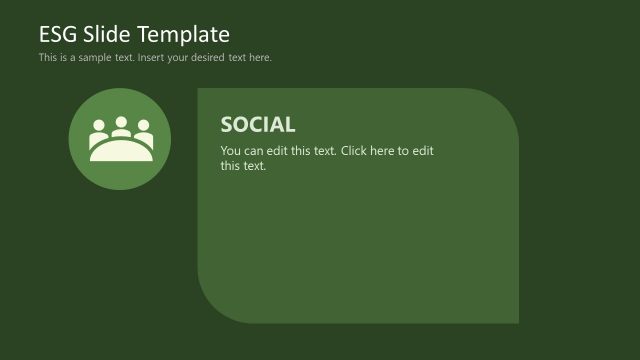 Social Slide with Dark Background – ESG Presentation Template