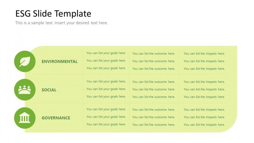 Editable Table Design for Environmental Social Governance Analysis