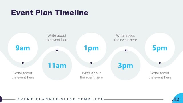 Event Plan Timeline Slide – Planning Presentation