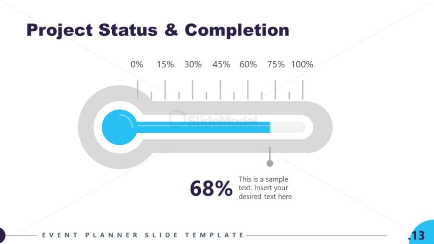Event Planning PPT Template - Project Status Slide