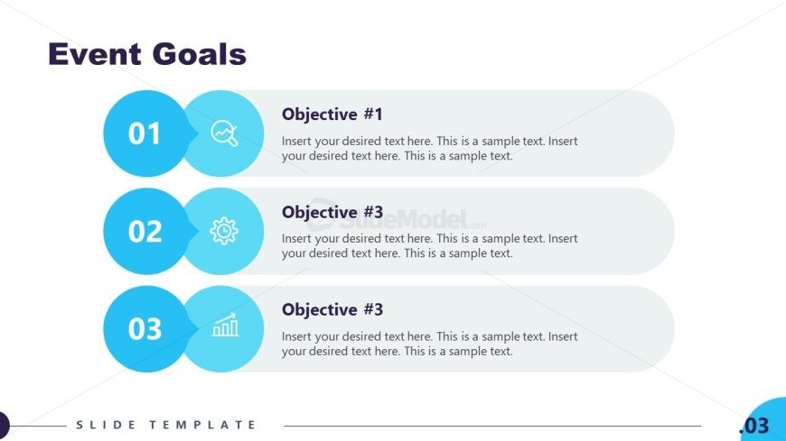 Event Goals Slide - Event Planning Slide for Presentation