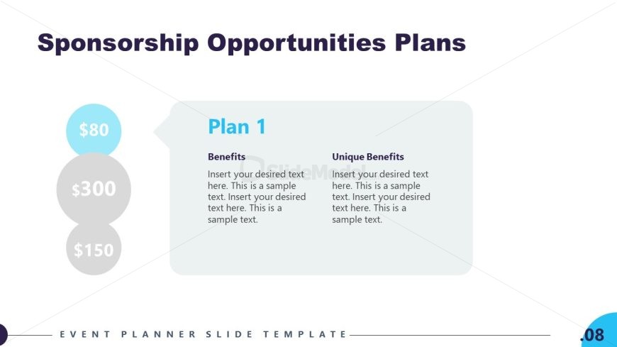 Plan 1 Sponsorship Opportunities - Event Planning Template