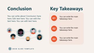 Conclusion Slide for DEIB Presentation Template for PowerPoint
