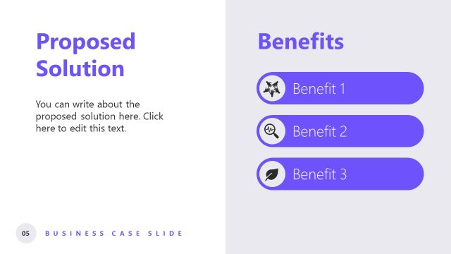 Proposed Solution Slide – Business Case Template
