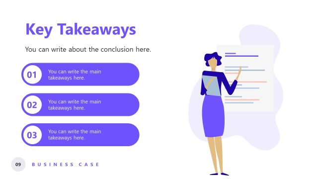 Key Takeaways Slide – Business Case Presentation