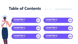 Editable Slide for Creative Table of Contents