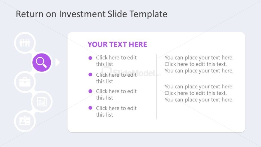Return on Investment Template for Presentation