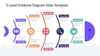 Editable Fishbone Diagram PPT Template 